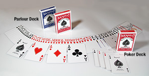 Comparison Parlour cards to Poker cards